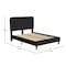 Flash Furniture Charcoal Queen Fabric Upholstered Platform Bed HG-3WPB21-Q03-Q-BK-GG - alternate 6